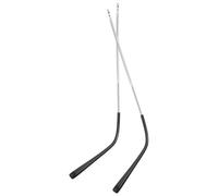 VINTORKY Stainless Steel Eyeglass Leg Replacement with Single Tooth Design Metal Temple Arms for Spectacles Gloss Finish Comfortable Fit for Eyewear Frames