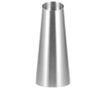 VINTORKY Stainless Steel Metal Flower Vase Decorative Small Slant Mouth Container for Dried Flowers and Plants Compact Desktop Adornment with Stable Flat Base Modern Minimalist Design for