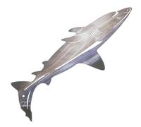 VINTORKY Stainless Steel Shark Wall Hangings Wall Decor for Home Outdoor Patio Hanging Ornament for Bar Deck Signs