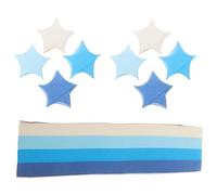 VINTORKY Star Folding Paper 1080Pcs Gradient Blue Origami Paper Strips 2Pcs for Arts and Party Decorations
