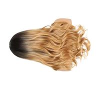 VINTORKY Stylish Ombre Wig for Woman Mid-point Long Waves Realistic Curly Hair Design for Fashion Hair Accessory Occasions