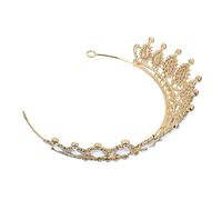 VINTORKY Stylish Wedding Tiara Rhinestone Luxury Hair Jewelry for Wedding Dress Bridal Hair Decor for Women's Queen's Crown Look