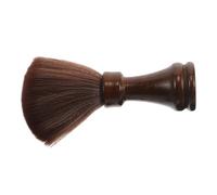VINTORKY Stylist Tools Large Neck Duster Clipper Cleaning Brush Wooden Handle Neck Duster Barber Brush Barber Hair Coffee