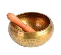 VINTORKY Tibetan Meditation Singing Bowl Manual Tapping Metal Craft with Stick Handcrafted Nepalese Bowl for Relaxation Sound Healing and Meditation Practices