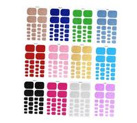 VINTORKY Toenail Stickers Self Adhesive Nail Wraps Shiny Glitter Toe Nail Art Decals for Women Comfortable Breathable Hold Easy to Apply