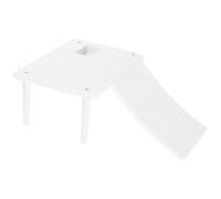VINTORKY Tortoise Hideaway Reptile Basking Platform with Cave Feature, Abs Floating Island Design, Easy to Clean and Spacious Environment for Turtles in Aquatic Tanks and Aquariums