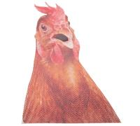 VINTORKY Translucent PVC Rooster Car Window Sticker Decal, Funny Cartoon Static Window Sticker for Automotive Applications, Easy to Stick and Simple to Remove Car Decor