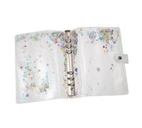 VINTORKY Transparent PVC Notebook Cover Protective Folder for School Office Supplies Creative Loose Leaf Binder Shell to Safeguard Diaries and Handbooks