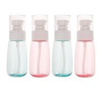 VINTORKY Travel Cosmetic Bottles Random Color 60ml U Shaped 4pcs Lightweight Portable Lotion Containers for Shampoo and Makeup Remover Daily Life Use