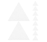 VINTORKY Triangle Plastic Canvas Mesh Sheets 10Pcs Flexible Size for Arts and Crafts Mesh and Precise Stitching Projects