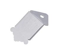 VINTORKY Triangle Plated Tailpiece for 8-string Mandolin Screws and Decorative Cover Chrome Mandolin Part Replacement Flower Pattern and Repairs