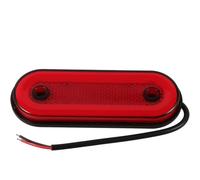 VINTORKY Truck Side Marker Lights Red LED Oval 12V 24V PC ABS Material for Trailer and Cargo Vehicle Signalling