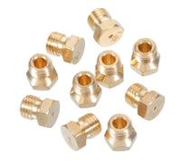 VINTORKY Universal Brass Gas Stove Nozzle 10pcs Kit Replacement for Home Kitchen and Restaurant Gas Burners Sturdy Easy to Clean