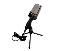 VINTORKY Vintage Computer Microphone Tripod Wired Mic for Karaoke Gaming Chatting