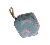 VINTORKY Waterproof Mini Makeup Bag Portable Flamingo Pattern Small Cosmetic Bag for Travel and Daily Use Women
