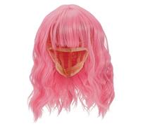 VINTORKY Wavy Wig for Women Short Hair Wig Pastel Comfortable Elastic Straps Easy Maintenance