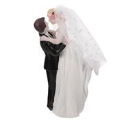 VINTORKY Wedding Cake Toppers Bride and Groom Figurines Resin Decoration High Durability and Detailed Elements for Elegant Wedding Decor in European Romantic Style