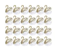 VINTORKY Wedding Candy Boxes Swan Shape 24Pcs European Style Party Favour Boxes for Weddings Birthdays and Other Celebrations Golden Colour
