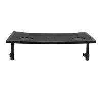 VINTORKY Wheelchair Eating Desk Walker Accessory Tray Detachable Multi-Functional Rectangular Black Abs Plastic Table with Cup Holder Design for Indoor and Outdoor Use by Elderly Patients
