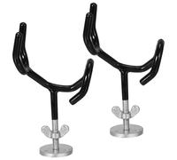 VINTORKY Wire Form Fishing Rod Holder Steel 2Pcs with Mounting Base UV Protected Coating for Anglers on Boats
