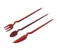 VINTORKY Wooden Hair Pins Hand Polished 3pcs in Retro Classical Tableware Shape for Comfortable Styling for Women for Updo Chignons and Daily Home Use