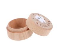 VINTORKY Wooden Tooth Keepsake Box for Boys and Girls Cute Storage for Lost Teeth and Hair Charming Design for Lasting Childhood Memories Space-Saving Organizer