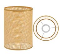 VINTORKY Woven Lamp Shade Rustic Style E27 Table Lamp Cover 8.07X5.51In Rattan Material Unique Centerpiece for Bedroom Guesthouse