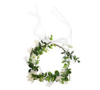 VINTORKY Wreath Tiara Fanny Bridal Sashes Communion Head Flower Crown Bachelorette Bride Decorations Booth Wedding Guest Team Para First Fairy Crown Floral Crown of Be Plastic