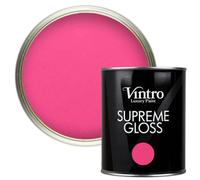 Vintro Bright Pink Gloss 1L Walls, Ceilings, Metal & Wood (Deptford Pink)