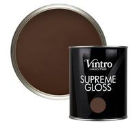 Vintro Dark Brown Gloss 1L Walls, Ceilings, Metal & Wood (Ribwort)