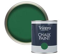 Vintro Dark Green Chalk Paint/furniture Paint Matt Finish 1 Litre (Brooklands)
