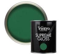 Vintro Dark Green Gloss 1L Walls, Ceilings, Metal & Wood (Brooklands)