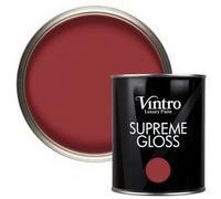 Vintro Deep Red Gloss 1L Walls, Ceilings, Metal & Wood (Mulberry)