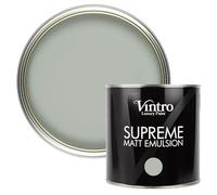 Vintro | Green/Blue Luxury Matt Emulsion | Smooth Chalky Finish | Multi Surface Paint | for Walls, Ceilings, Wood and Metal 2.5L (Green/Blue - Duck Egg, 2.5 Litres)
