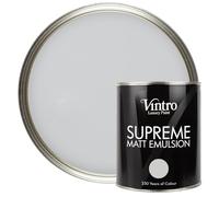 Vintro | Light Grey | Luxury Matt Emulsion | Smooth Chalky Finish | Multi Surface Paint | for Walls, Ceilings, Wood and Metal | 1L (Light Grey - Bidston Grey)