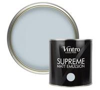 Vintro Luxury Matt Emulsion Blue-Grey Multi Surface Paint For Walls, Ceilings, Wood, Metal - 2.5L (Aurora)