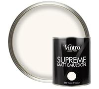 Vintro | Luxury Matt Emulsion | Creamy White | Smooth Chalky Finish | Multi Surface Paint | for Walls, Ceilings, Wood and Metal | 1L (Creamy White - Champagne Waltz)