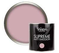 Vintro | Luxury Matt Emulsion | Dusky Pink | Smooth Chalky Finish | Multi Surface Paint | for Walls, Ceilings, Wood and Metal | 2.5L (Albert Bridge)