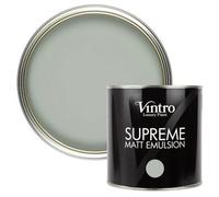 Vintro Luxury Matt Emulsion Green/blue, Multi Surface Paint For Walls, Ceilings, Wood, Metal - 2.5L (Duck Egg)