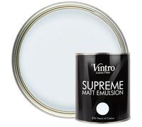 Vintro Luxury Matt Emulsion Hint Of Blue, Smooth Finish, Multi Surface Paint - Walls, Ceilings, Wood, Metal - 1L (Beau Blue)