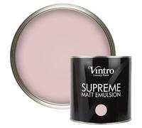 Vintro Luxury Matt Emulsion Light Pink Multi Surface Paint For Walls, Ceilings, Wood, Metal - 2.5L (Madame De Pompadour)