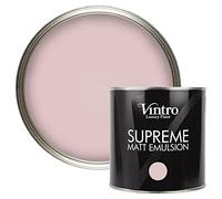 Vintro | Luxury Matt Emulsion | Light Pink | Smooth Chalky Finish | Multi Surface Paint | for Walls, Ceilings, Wood and Metal | 2.5L (Madame de Pompadour)