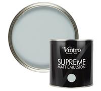 Vintro Luxury Matt Emulsion Pale Blue-Green Multi Surface Paint For Walls, Ceilings, Wood, Metal - 2.5L (Harewood)