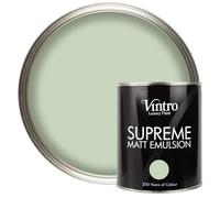 Vintro | Luxury Matt Emulsion | Pale Green | Smooth Chalky Finish | Multi Surface Paint | for Walls, Ceilings, Wood and Metal | 1L (Pale Green - Verdant)
