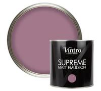 Vintro Luxury Matt Emulsion Purple, Multi Surface Paint For Walls, Ceilings, Wood, Metal - 2.5L (Wild Heather)
