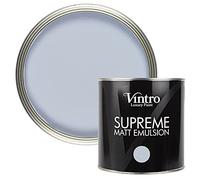 Vintro | Luxury Matt Emulsion | Sky Blue | Smooth Chalky Finish | Multi Surface Paint | for Walls, Ceilings, Wood and Metal 2.5L (Georgian Sky)