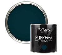 Vintro | Luxury Matt Emulsion | Smooth Chalky Finish | Multi Surface Paint | for Walls, Ceilings, Wood and Metal | (Hackfall - Dark Green, 2.5 Litres)