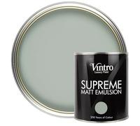 Vintro | Luxury Matt Emulsion | Smooth Chalky Finish | Multi Surface Paint | for Walls, Ceilings, Wood and Metal | 1L (Green/Blue - Duck Egg)