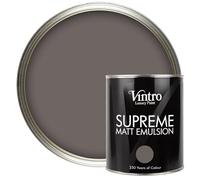 Vintro | Luxury Matt Emulsion | Smooth Chalky Finish | Multi Surface Paint | for Walls, Ceilings, Wood and Metal | 1L (Taupe - Fresco)