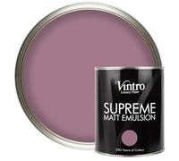 Vintro | Luxury Matt Emulsion | Smooth Chalky Finish | Multi Surface Paint | for Walls, Ceilings, Wood and Metal | 1L (Purple - Wild Heather)